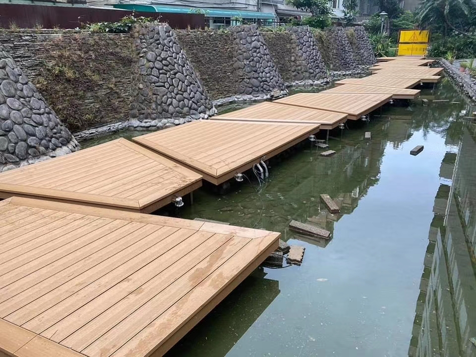 木塑地板、塑木平台露台制作案例